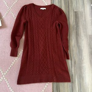 Knit sweater dress